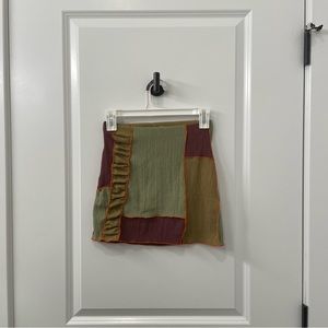 Urban Outfitters Willow Patchwork Mini Skirt